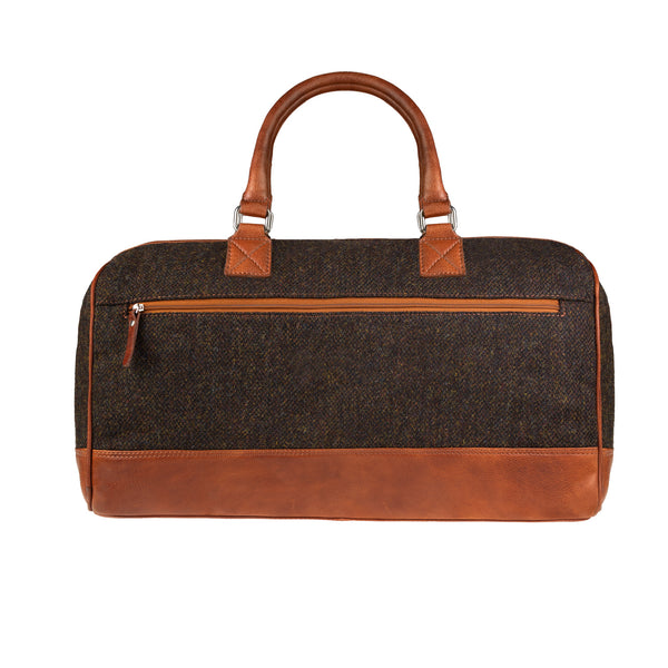 Ht Leather Weekender Bag Dark Brown Barleycorn / Tan