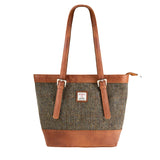 Ht Leather Tote Bag Brown Herringbone / Tan