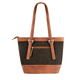 Ht Leather Tote Bag Dark Brown Barleycorn / Tan