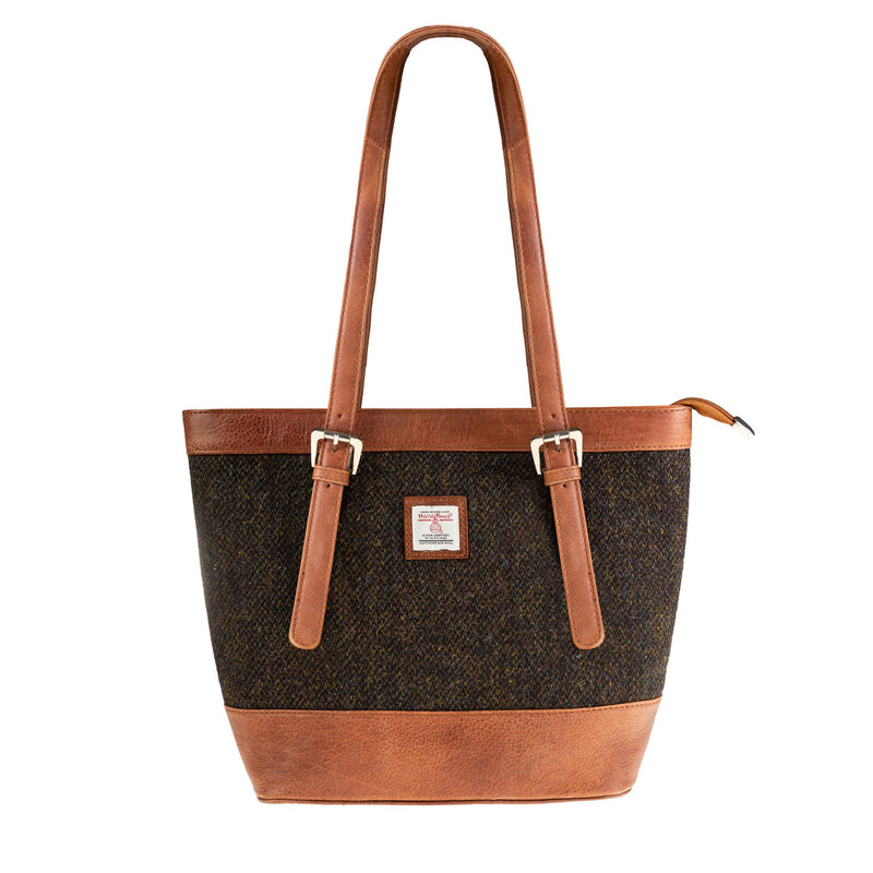 Ht Leather Tote Bag Dark Brown Barleycorn / Tan