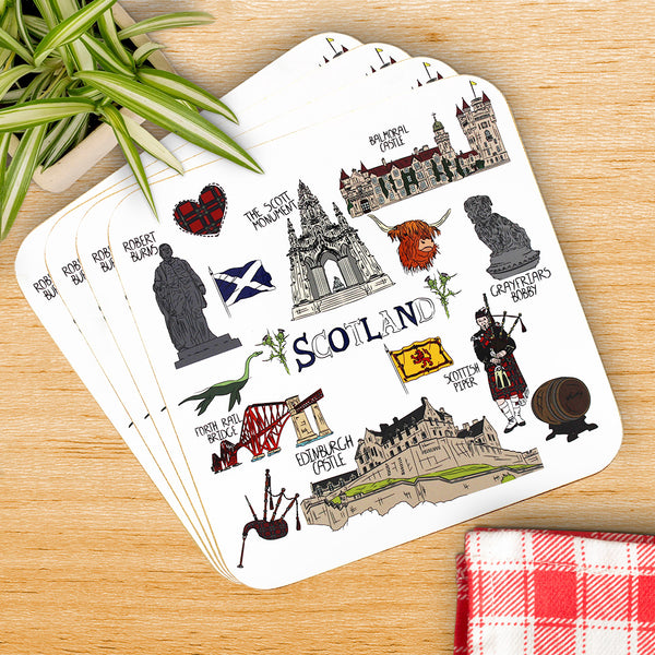 Scottish Sketch Coasters S4