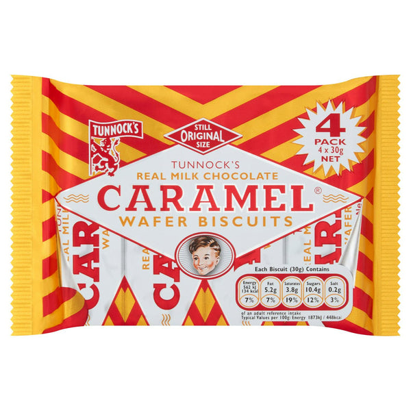 Tunnocks Milk Chocolate Caramel Wafer(4)