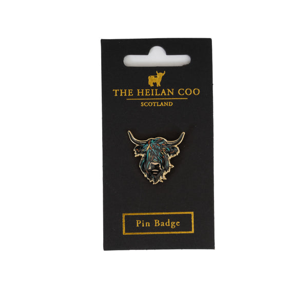 Heilan Coo Enamel Pin Badge