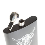 Heilan Coo Laser Print Hip Flask