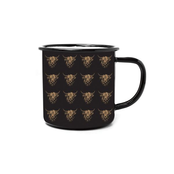 Heilan Coo Enamel Mug