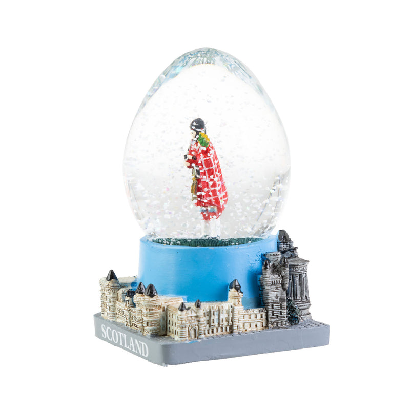 Scotland Piper Egg Shaped Snowglobe