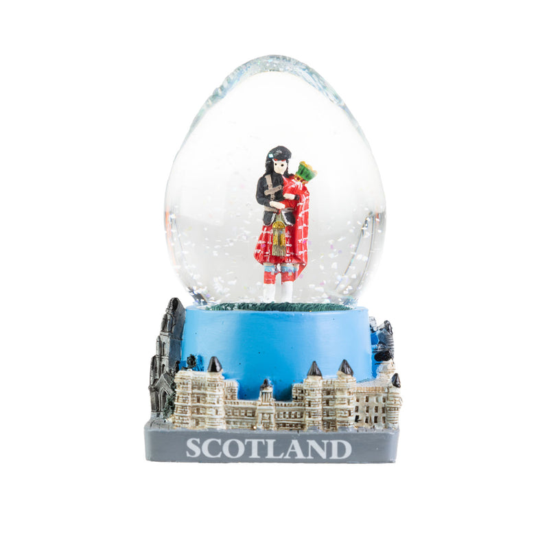 Scotland Piper Egg Shaped Snowglobe