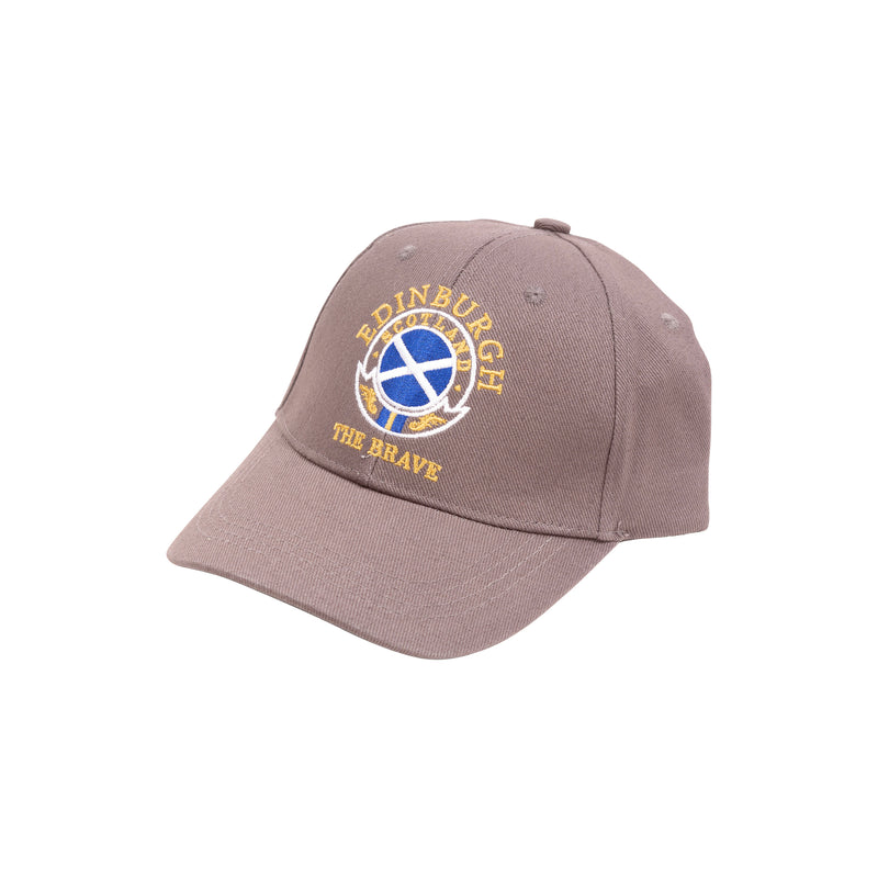 Baseball Cap Circle Edin/Scot/Flag/Brave