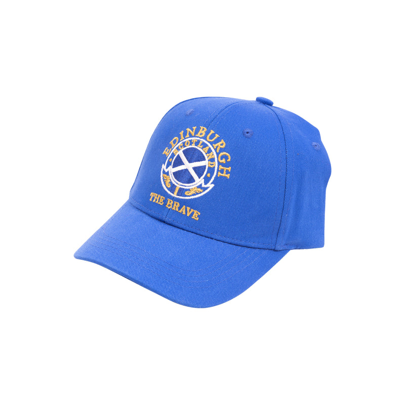 Baseball Cap Circle Edin/Scot/Flag/Brave