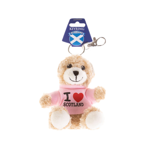 Soft Toy Keyring - I Heart Scotland