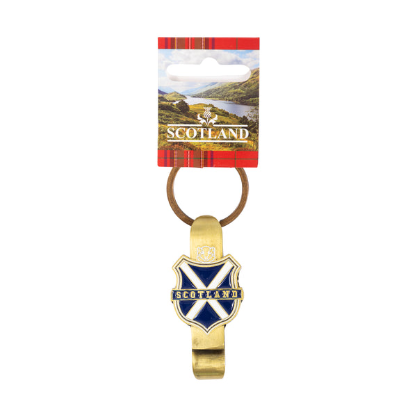 Bottle Opener Brass - Scotland Shield