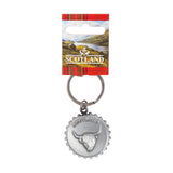 Bottle Top Opener Keyring - Scot Cow