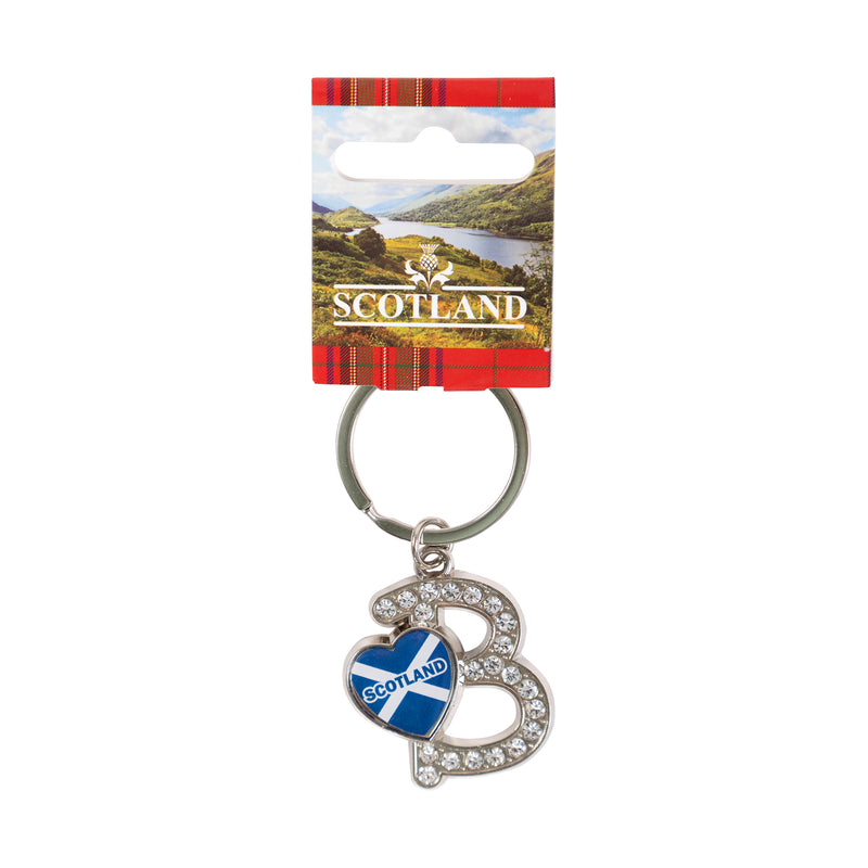 Sct Diamond Alpahbet Keyring - B