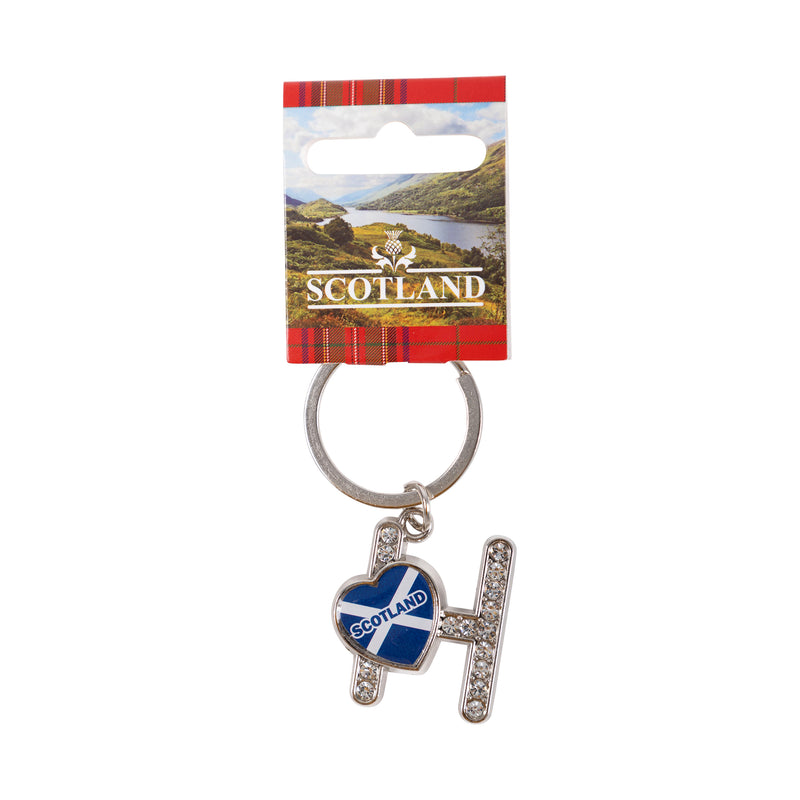 Sct Diamond Alpahbet Keyring - H