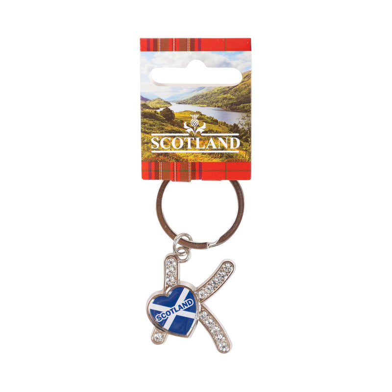 Sct Diamond Alpahbet Keyring - K