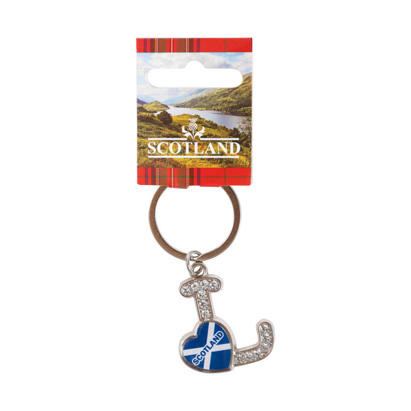 Sct Diamond Alpahbet Keyring - L