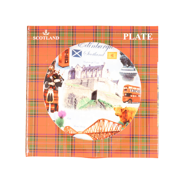 8" Ceramic Plate - Edinburgh Multi