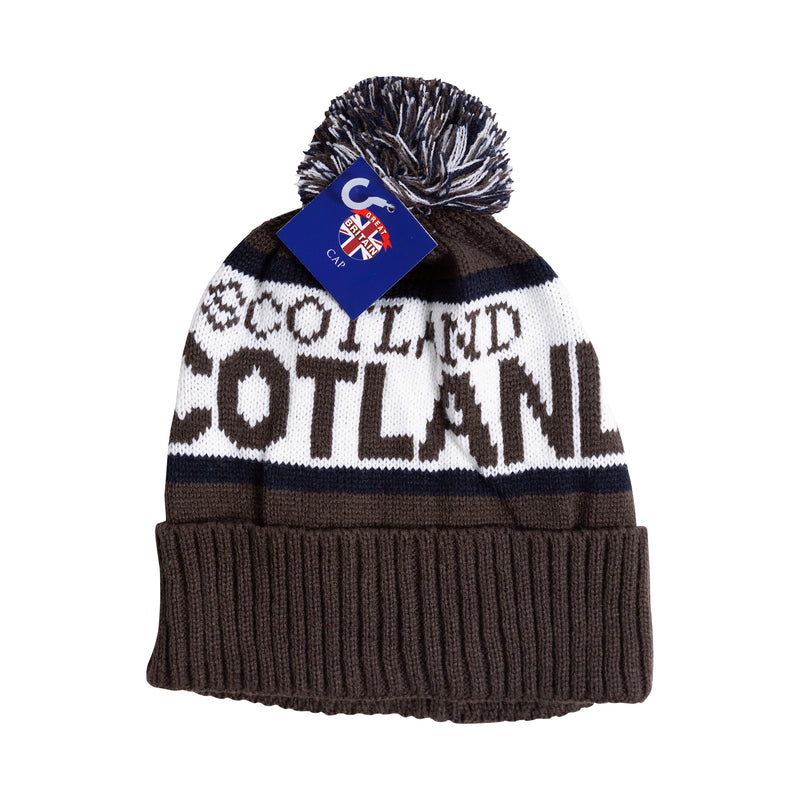 Ski Hat 3 Tone Scotland - Grey/Navy