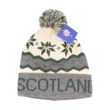 Ski Hat - Cream/Green-Scotland