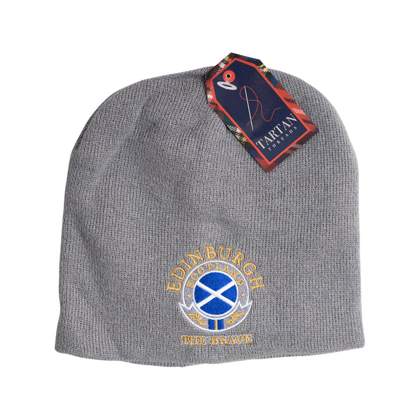 Beanie Hats Circle Edin/Scot/Flag/Brave