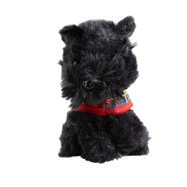 Plush Toy Keyring - Black Dog 10Cm