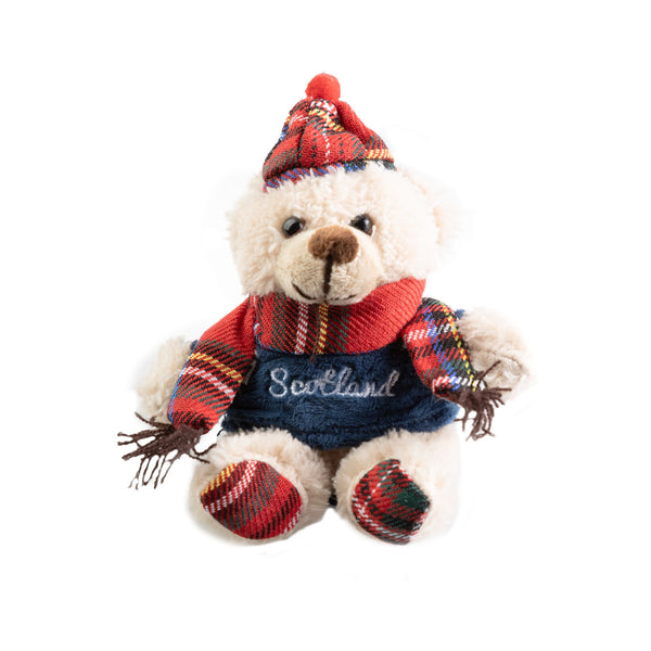 Plush Toy Keyring - Tartan Stewart 10Cm