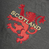 T-Shirts Emb Lion/Scotland Tartan Sleeve