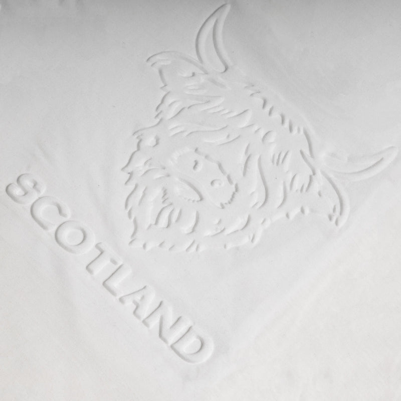 Adults T-Shirt Embossed Cow/ Scotland