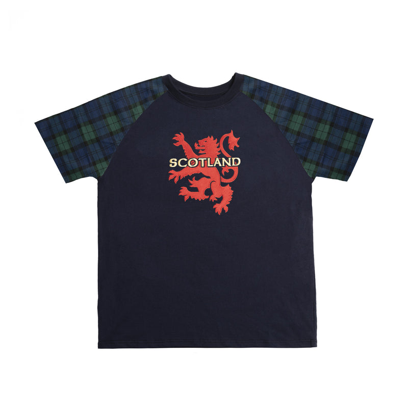 T-Shirts Emb Lion/Scot Blackwatch Sleeve