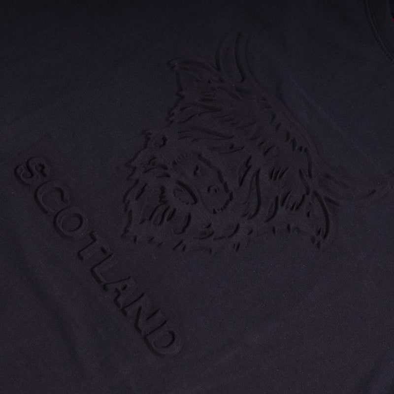 Adults T-Shirt Embossed Cow/ Scotland