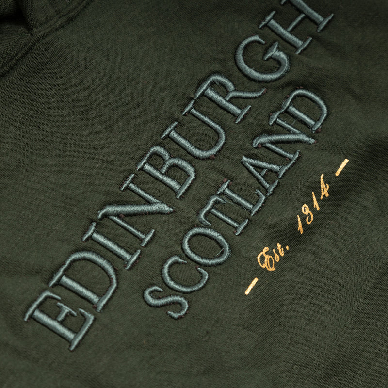 3D Emb Edin/Scot Kids Hooded Top