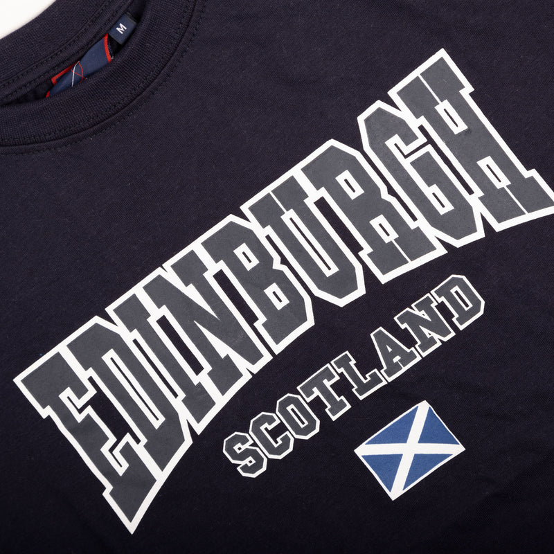 Adults Tshirt Edinburgh/ Scotland / Flag