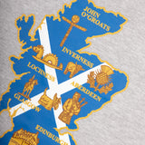 Adults Tshirt Scotland Map