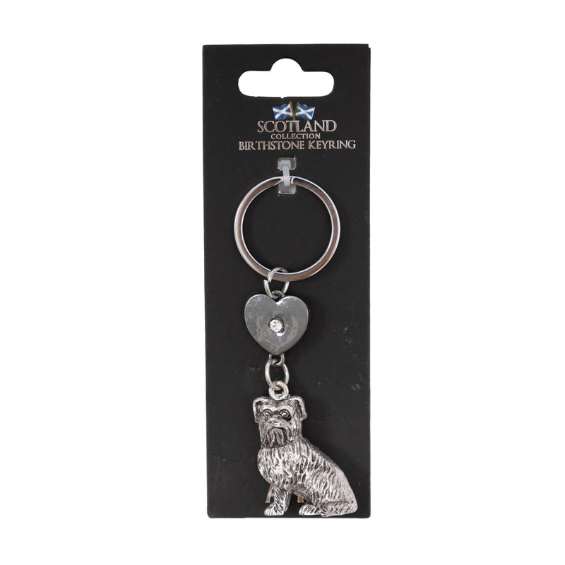 Greyfriars Bobby Birthstone Keyring