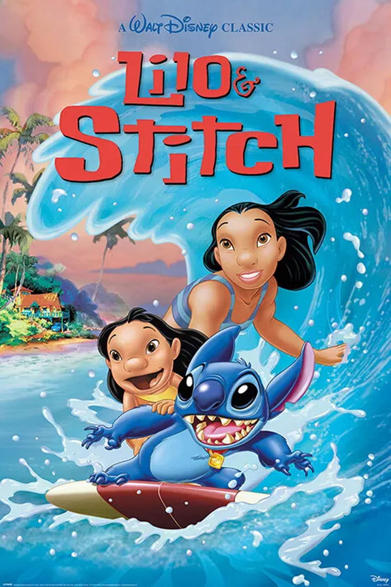 Lilo And Stitch (Wave Surf) Maxi Poster