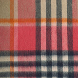 Edinburgh 100% Lambswool Tartan Scarf Peach Fuzz