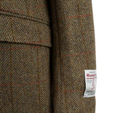 Men's Barra Harris Tweed Jacket Hb310-B5 Green Check Mustard