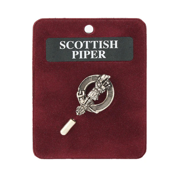 Art Pewter Kilt Pin Scots Piper