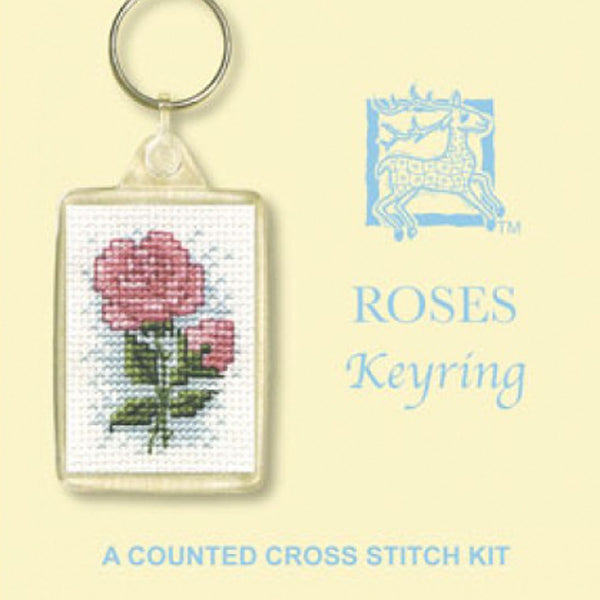 Art Pewter Keyring Rose