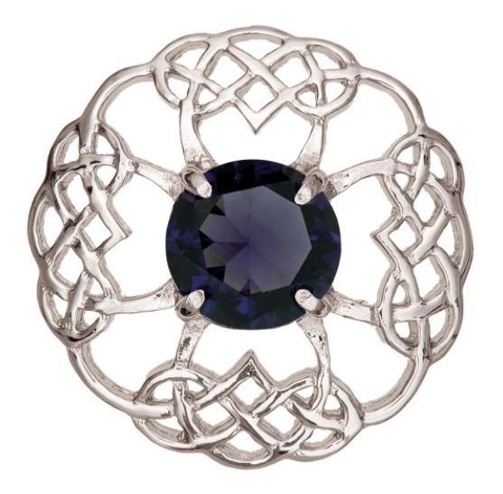 Glendevon Brooch Dark Amethyst