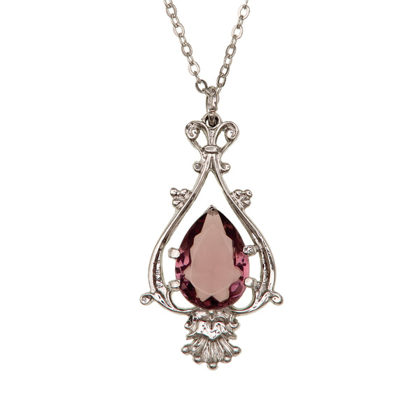 Teardrop Pendant Dark Amethyst