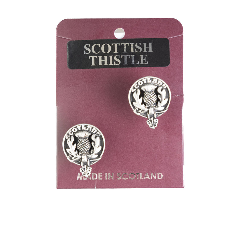 Art Pewter Antique Cufflinks Scots Thistle