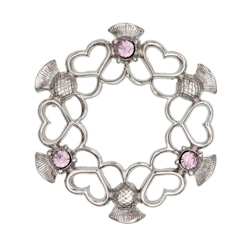 Alliance Brooch Light Amethyst