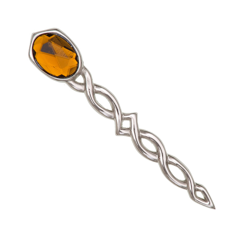 Argyll Interlace Kilt Pin Cairngorm