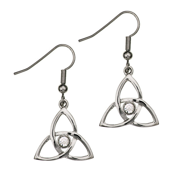 Crinan Knot Earrings Crystal