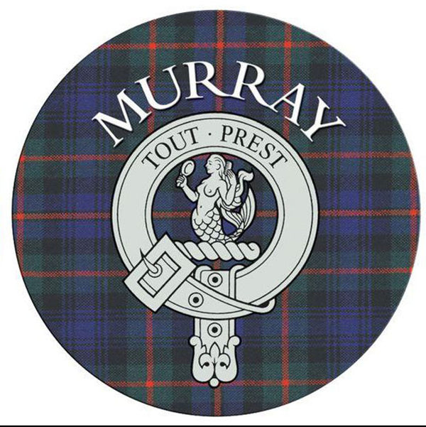 Clan/Family Name Round Cork Coaster Murray S