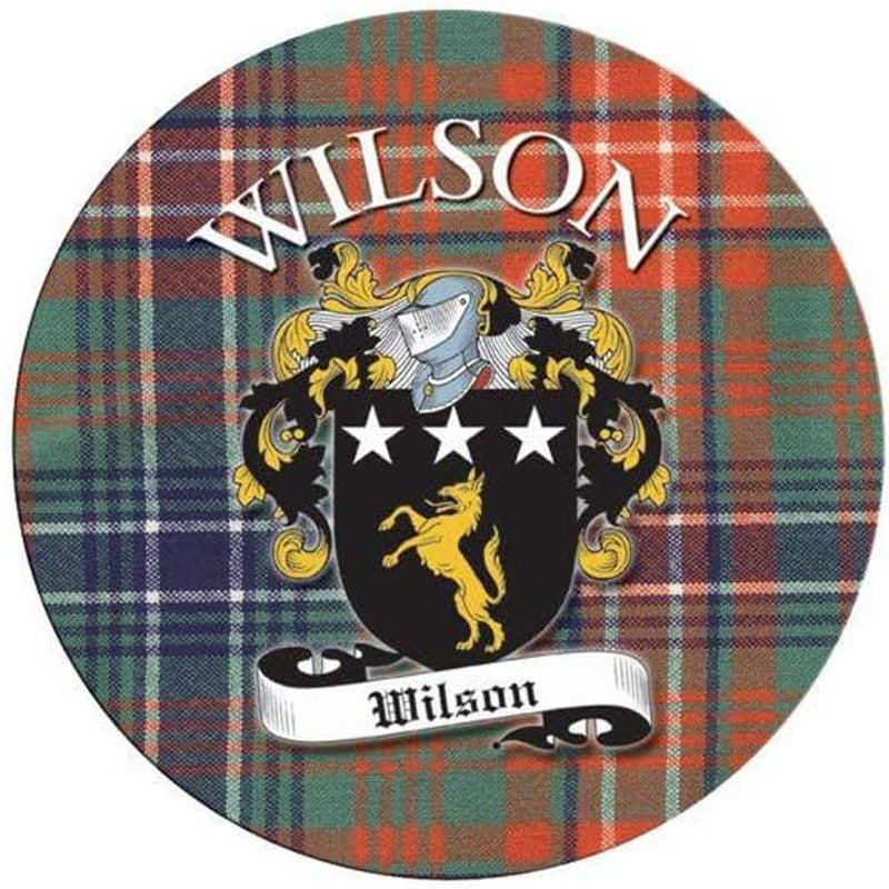 Clan/Family Name Round Cork Coaster Wilson S