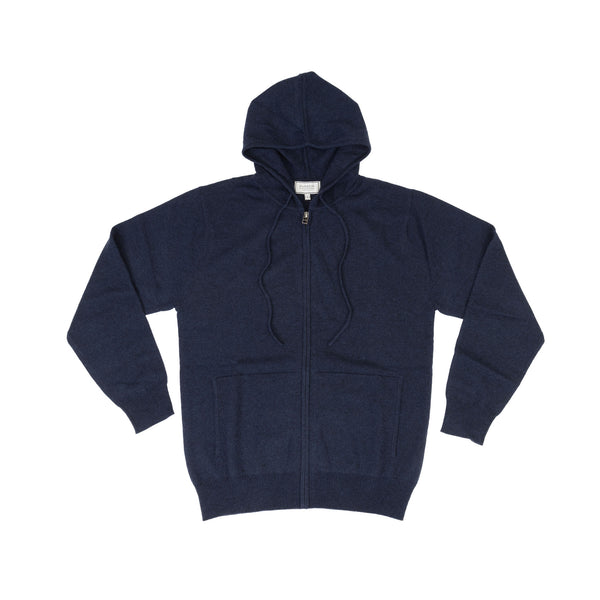 100% Cashmere Gents Hoodie Cosmos