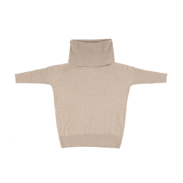 100% Cashmere Ladies Oversized Cowl Sand Beige