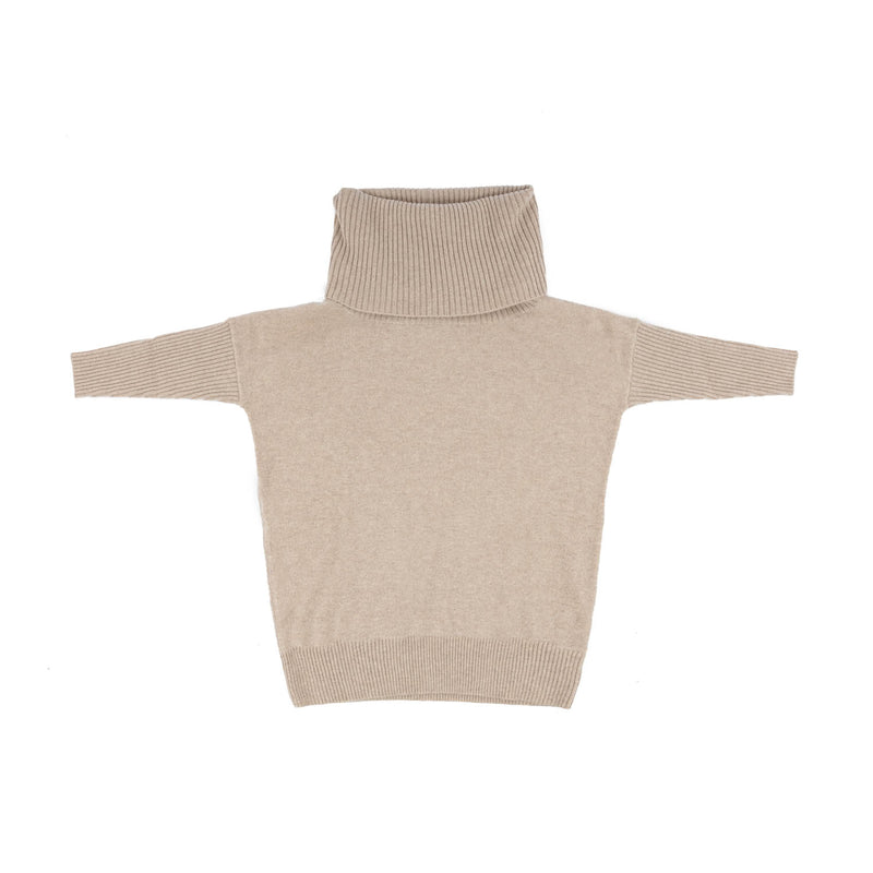 100% Cashmere Ladies Oversized Cowl Sand Beige